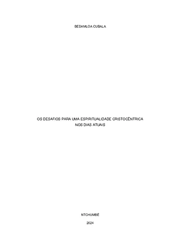 BECUPE - spiritualidade kristosentriku 